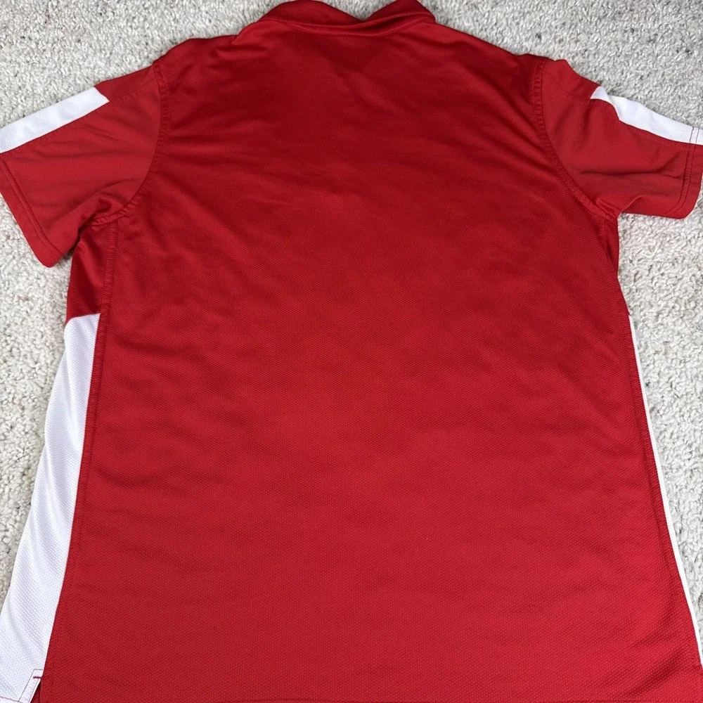 USA Olympic Shirt Mens Large Red Golf Nike Dri Fit Performance Polyester Polo